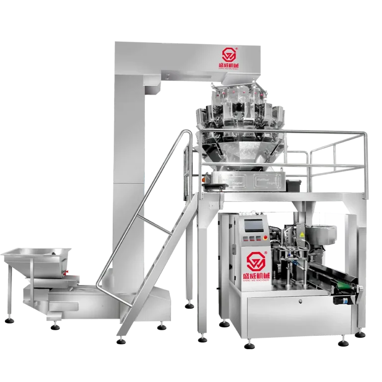 SW-D200 premade bag granule packing machine with multi-head weigher