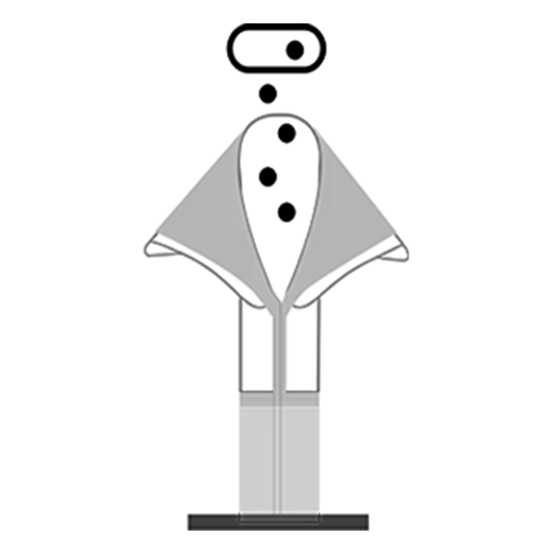 Auger screw filling step — servo-driven auger dispenses precise weight of powder into bag tube