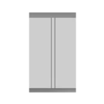 Sealing and cutting step — horizontal sealing jaws create top and bottom seals, knife cuts finished bag