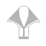 Bag forming collar step — triangular collar folds film into tube for VFFS collar type machine