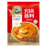 Gusset pouch filled with hot pot sauce — extra volume for viscous products