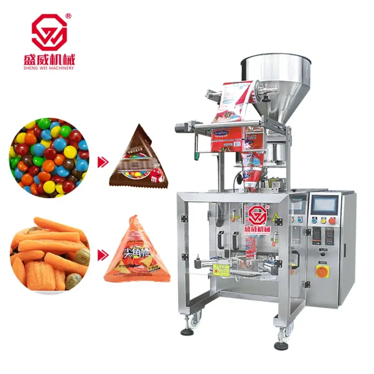 SW-1022 triangle bag packing machine for specialty candy and snack products