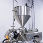 SW-Y200 stainless steel metering filling pump with conical hopper for liquid dosing