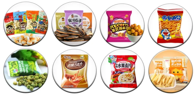 适用于SW-1328三边封立式包装机的零食和颗粒产品