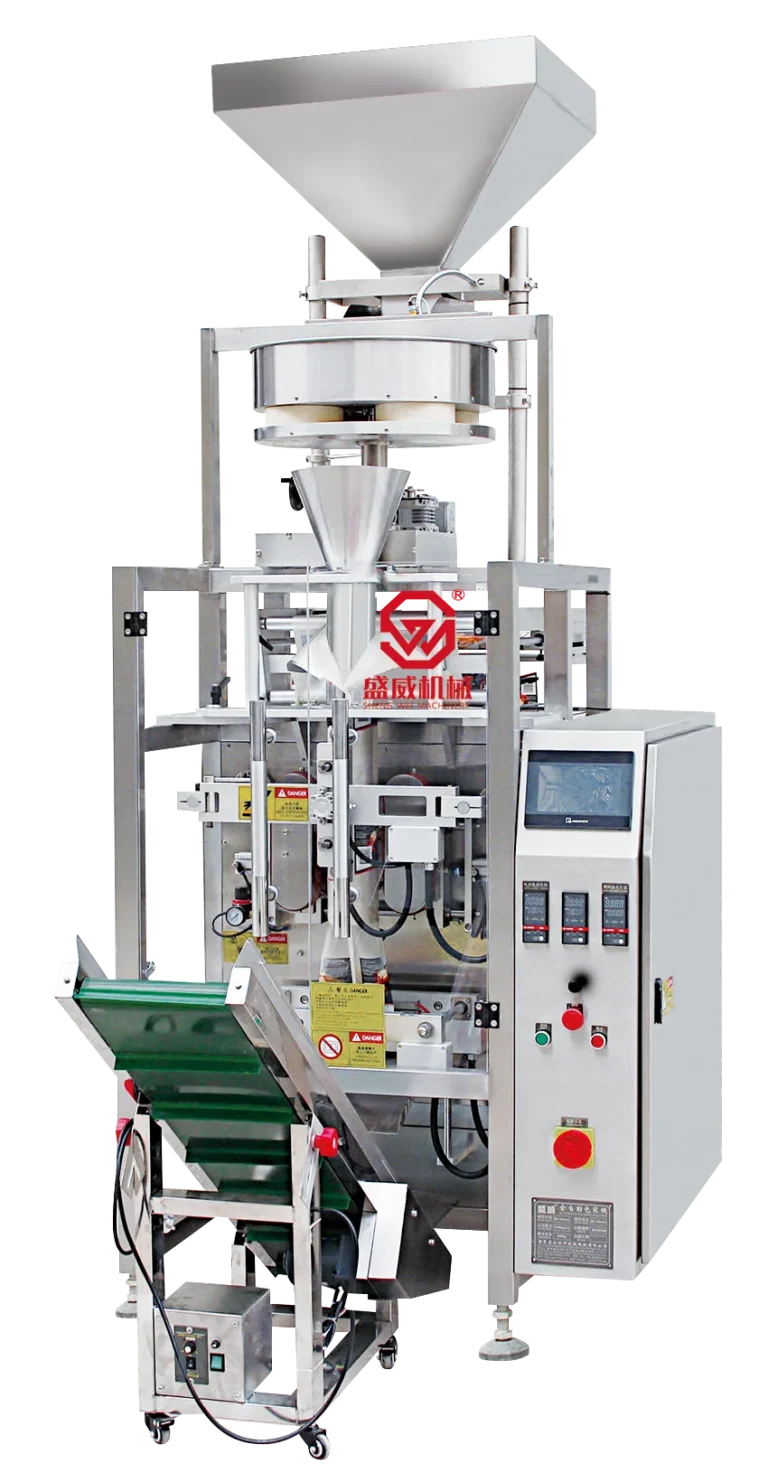 SW-320D collar type measure cup packing machine for granules and free-flowing products