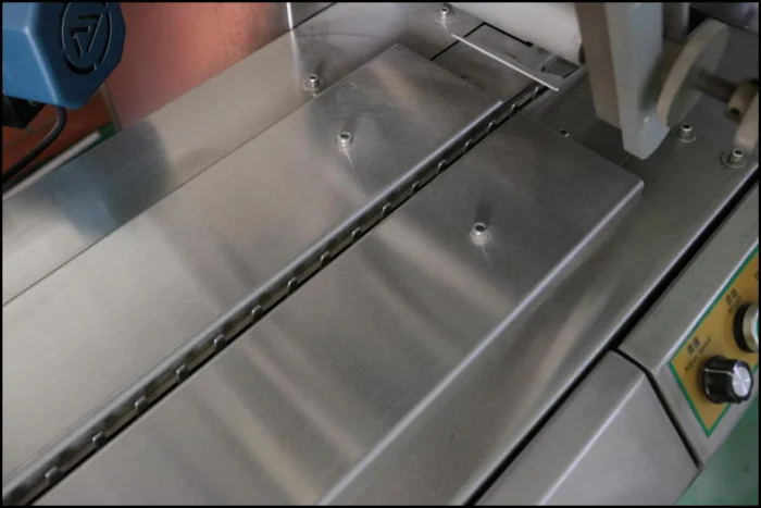 SW-350B stainless steel infeed conveyor tray
