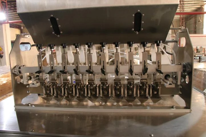 Ten column filling head assembly on SW-B10