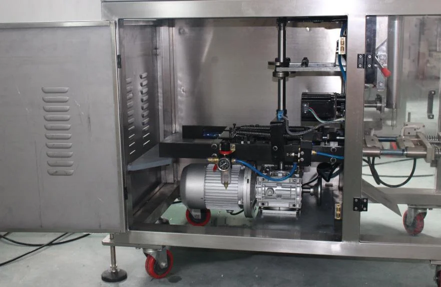 Vacuum pump motor assembly on SW-2030A — suction system for film handling and bag forming
